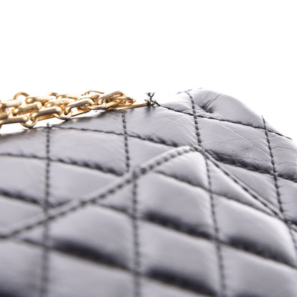 Chanel Aged Calfskin Quilted 2.55 Reissue 225 Flap Black 9 of 9