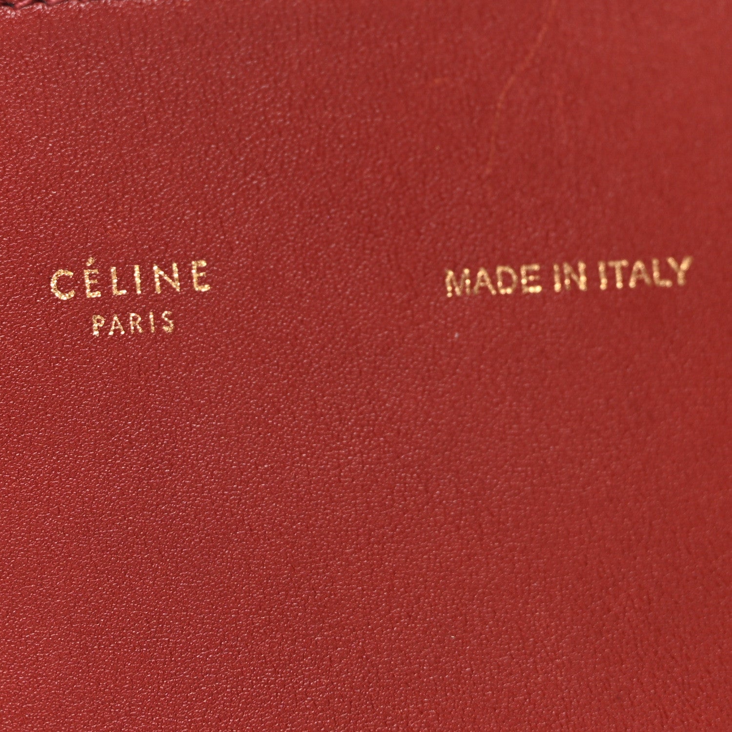 Celine Shiny Smooth Calfskin Small Twisted Cabas Dark Ruby Navy 7 of 11