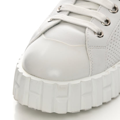 Hermes Perforated Calfskin Cross Sneakers 36 White 8 of 12