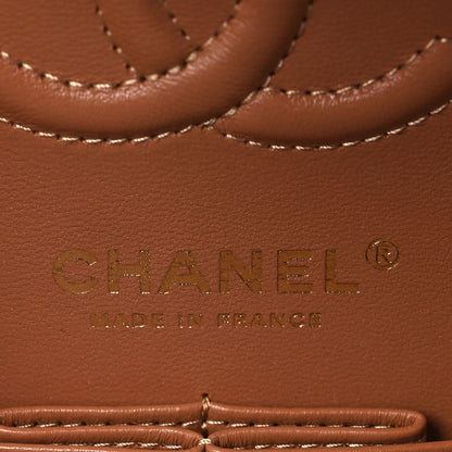 Chanel Lambskin Quilted Small Double Flap Brown 6 of 11