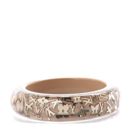 Louis Vuitton Resin Swarovski Medium Inclusion Bracelet GM Nacre 1 of 3