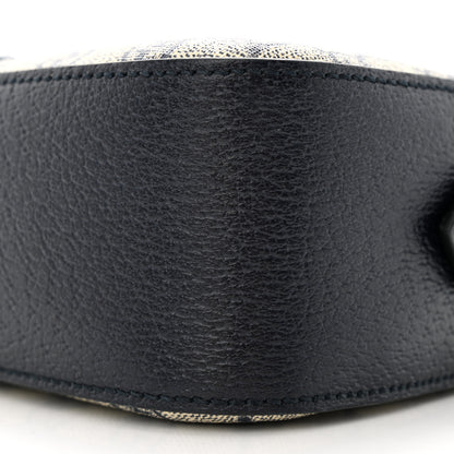 Gucci GG Supreme Monogram Textured Dollar Calfskin Web Small Ophidia Camera Bag Beige Blue 11 of 17