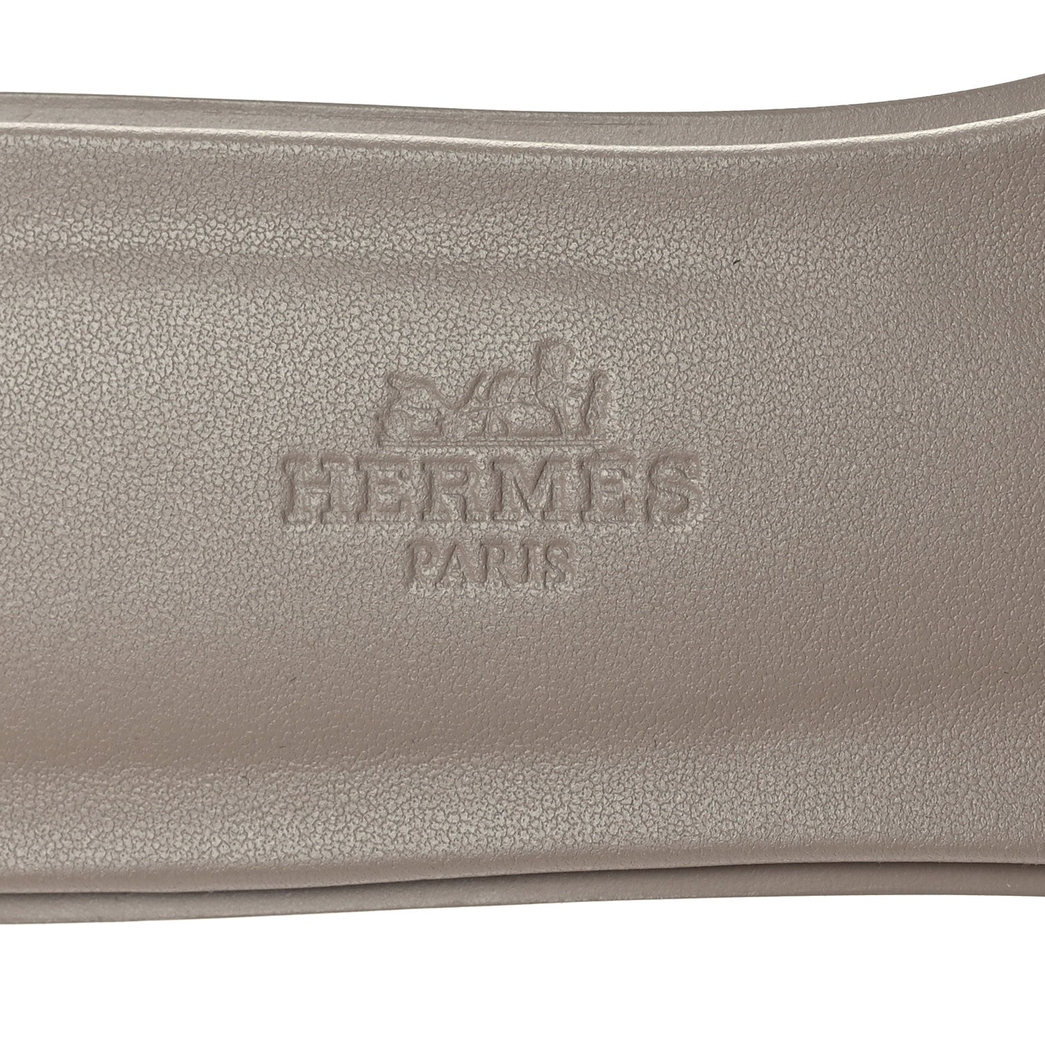 Hermes Box Calfskin Oran Sandals 37 Beige Mastic 7 of 8