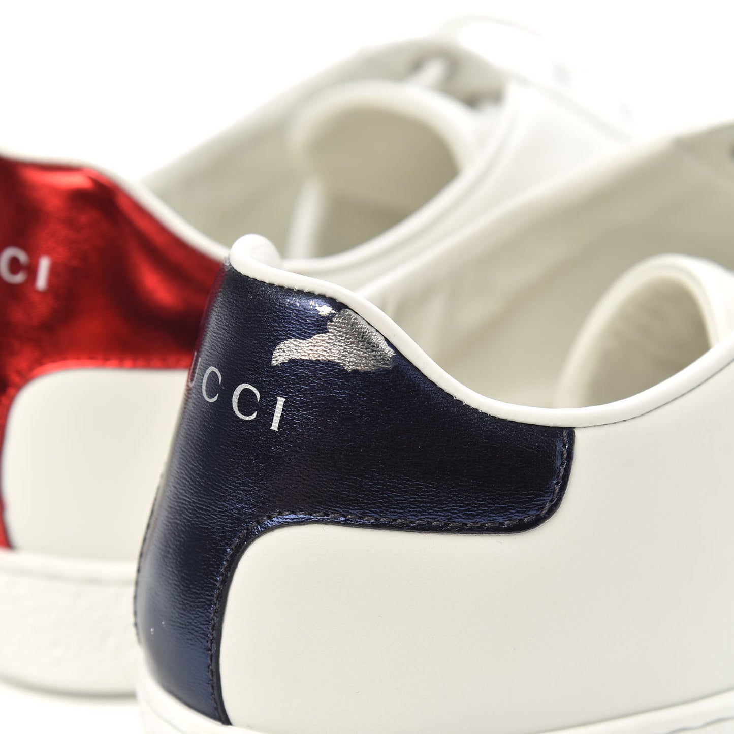 Calfskin Web Bosco Embroidered Ace Sneakers 39.5 White