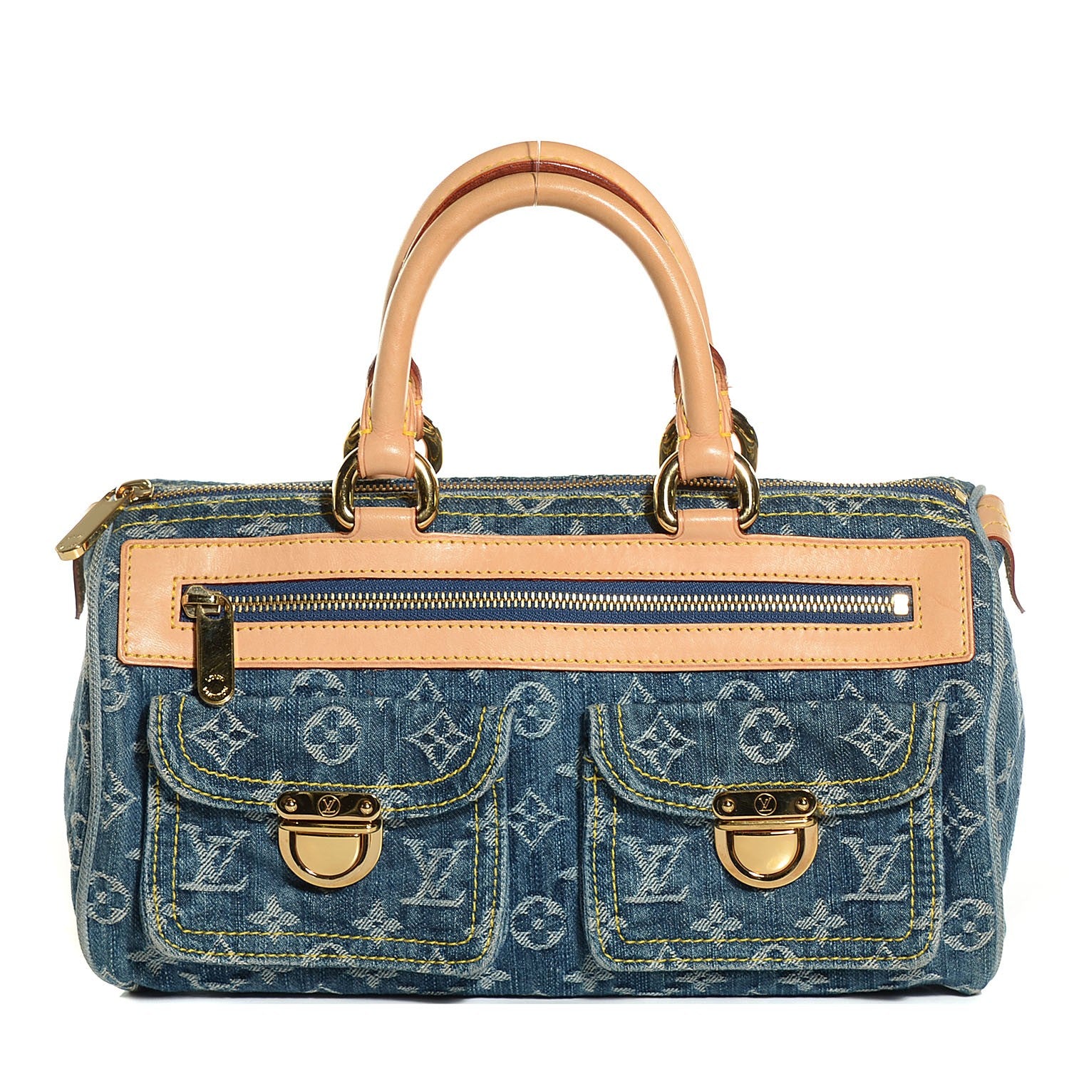 Louis Vuitton Monogram Denim Neo Speedy Blue 1 of 7