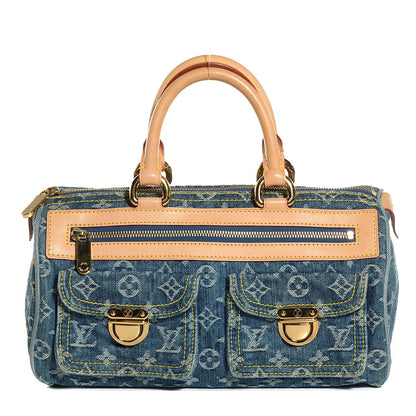 Louis Vuitton Monogram Denim Neo Speedy Blue 1 of 7