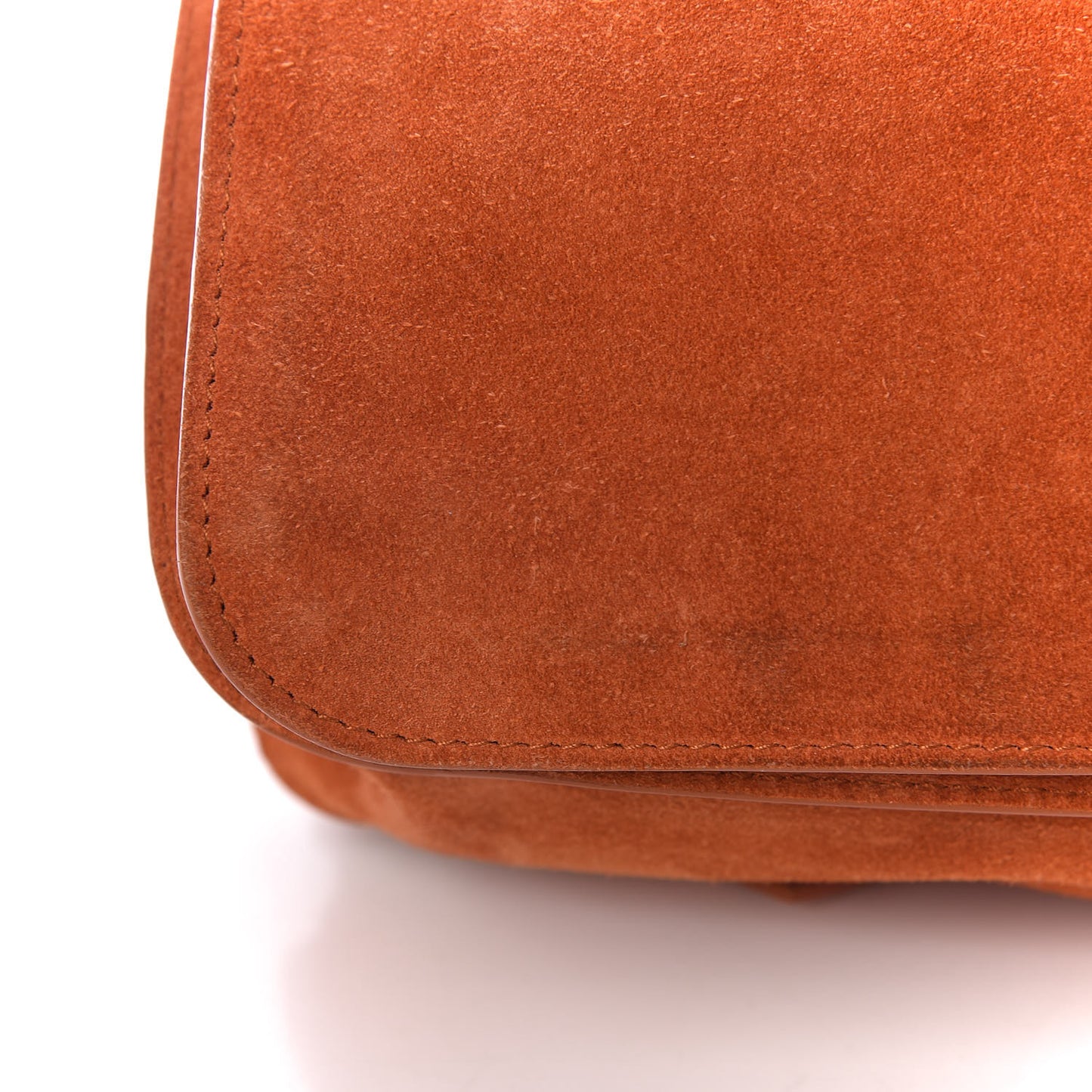 Suede PS1 Medium Satchel Red Clay