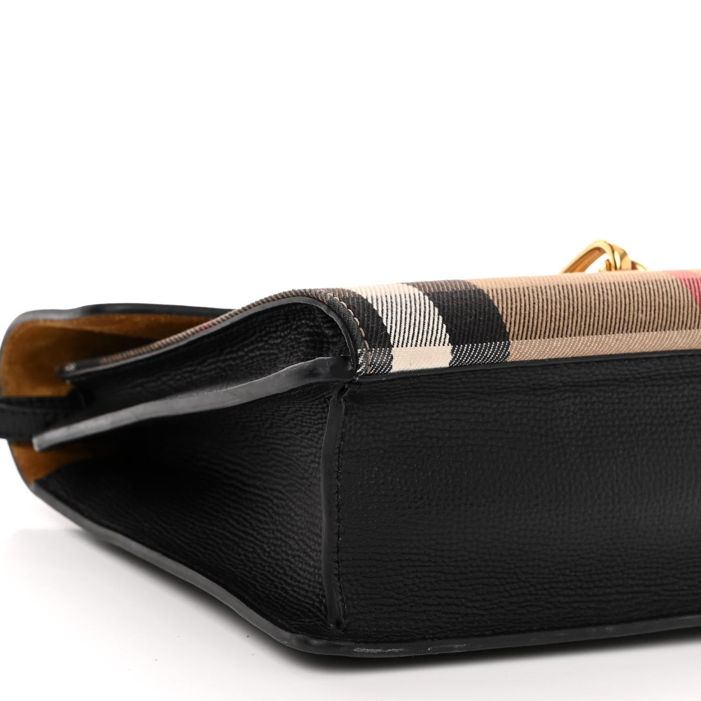Derby Calfskin House Check Small Macken Crossbody Bag Black