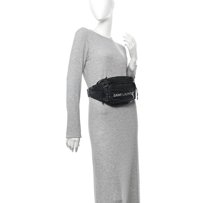 Saint Laurent Nylon Logo Nuxx Body Belt Bag Black 2 of 10