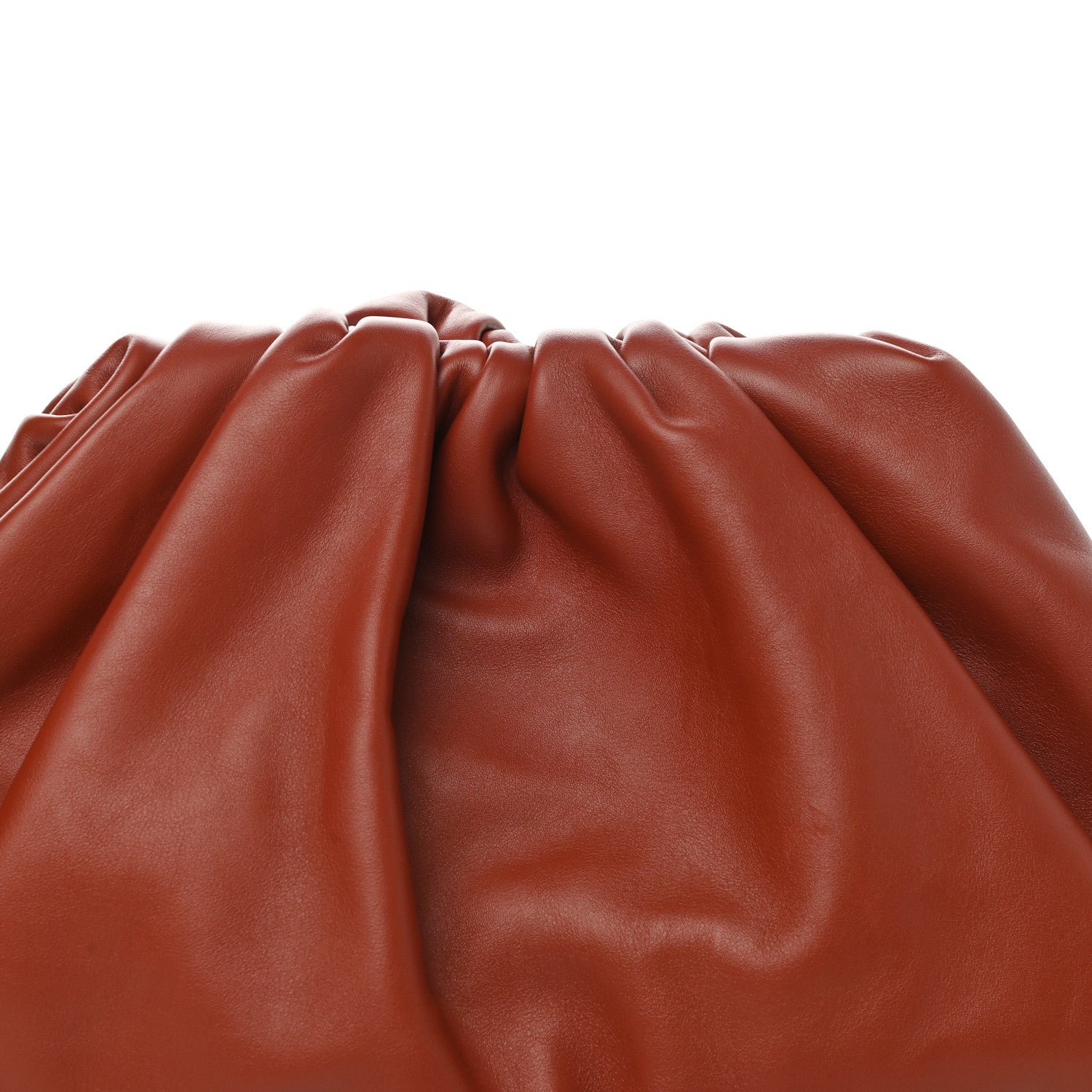 Bottega Veneta Smooth Butter Calf The Pouch Oversized Clutch Rust 9 of 11
