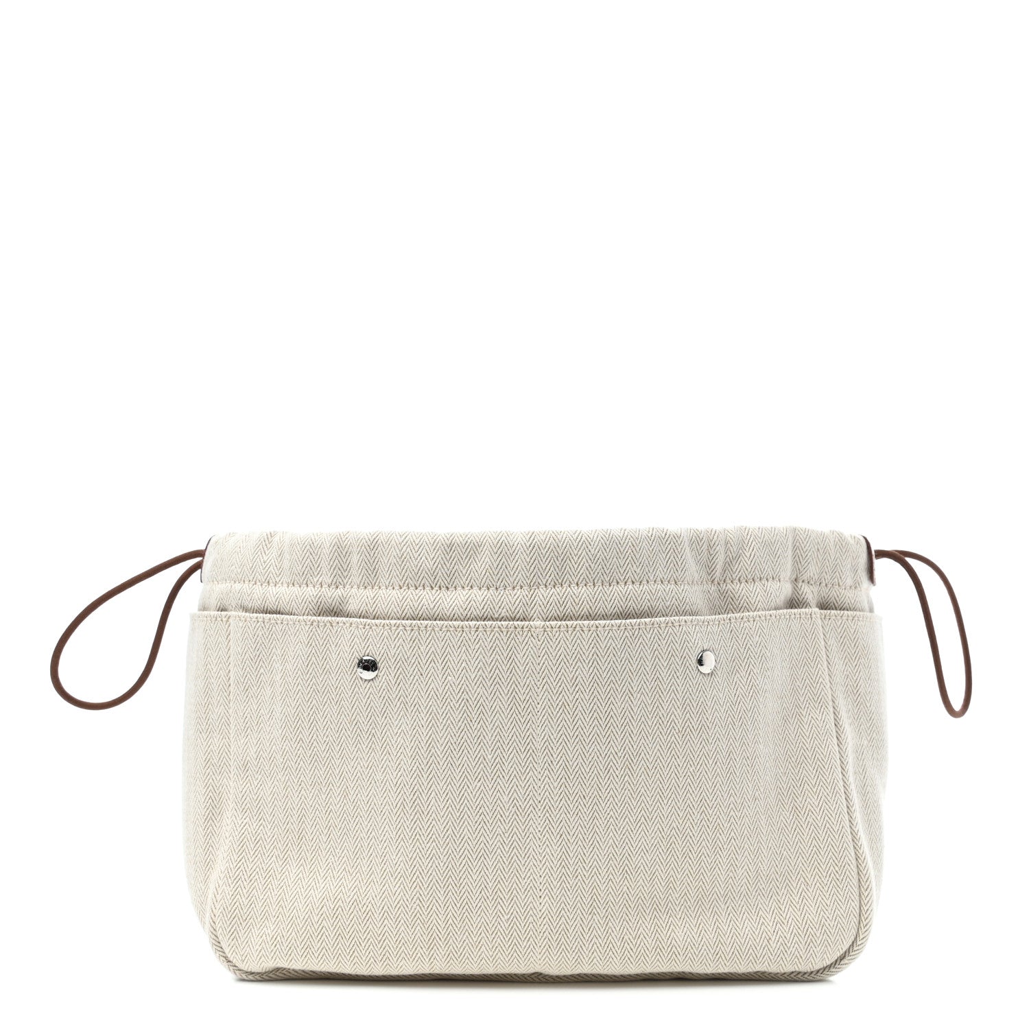 Hermes Canvas Barenia Fourbi 25 MM Pouch Naturel Fauve 1 of 4