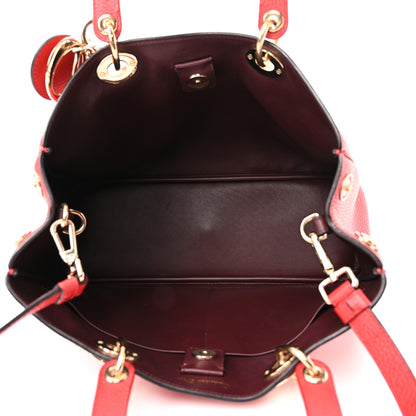 Christian Dior Calfskin Medium Diorissimo Tote Red 5 of 10