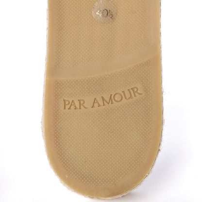 Gucci Nappa Matelasse GG Marmont Espadrille Slide Sandals 40.5 Black 9 of 12