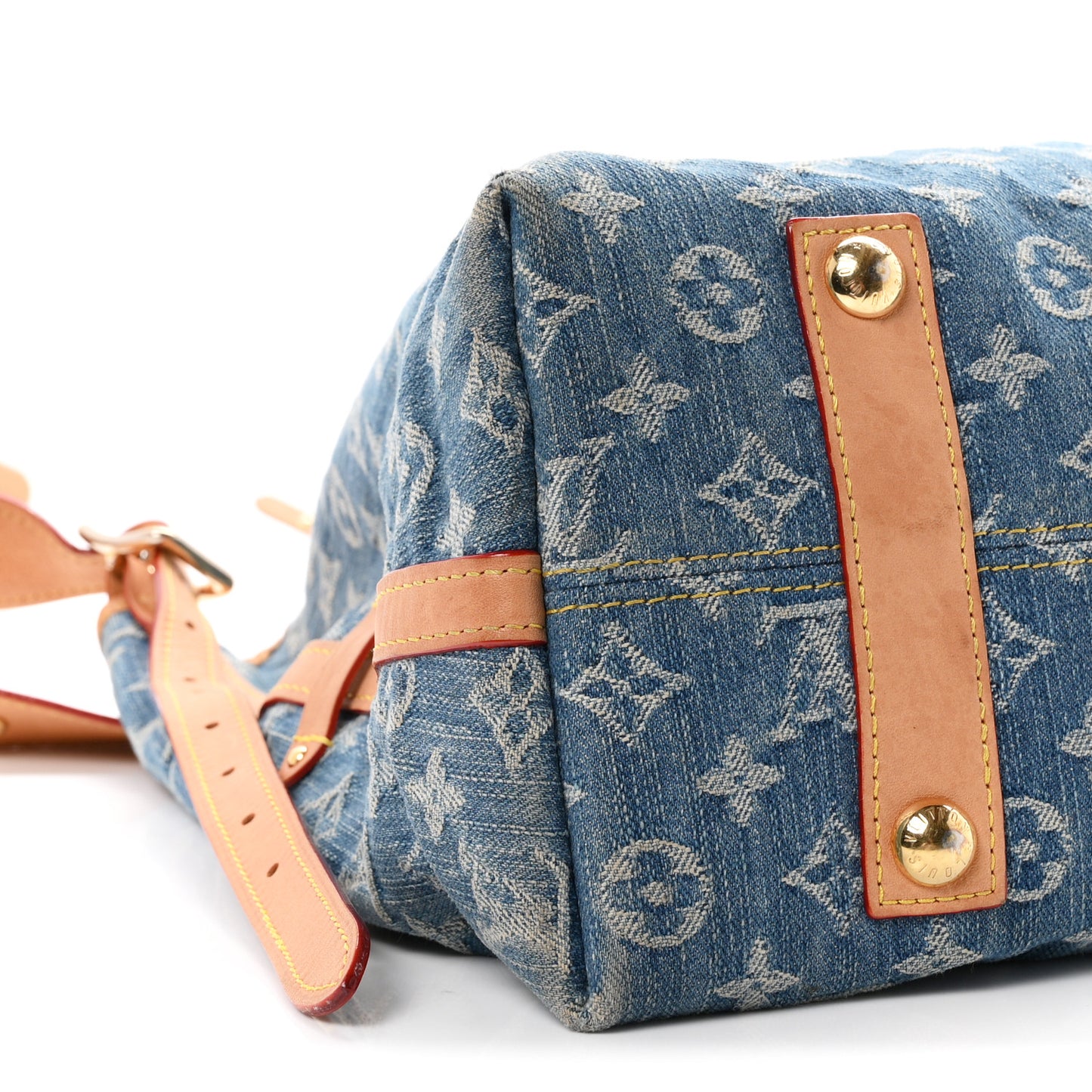 Monogram Denim CarryAll MM Blue