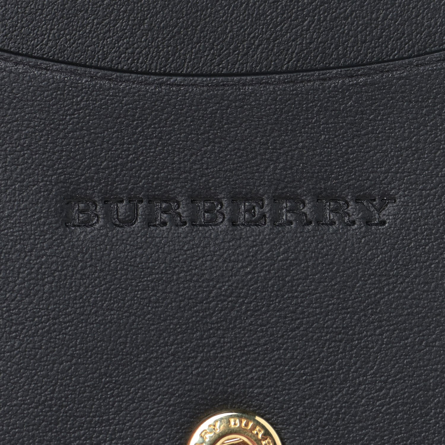 Burberry Soft Grain Calfskin Haymarket Check Camberwell Card Case Black 6 of 10