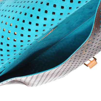 Louis Vuitton Monogram SC Flore Saumur Teal 5 of 7