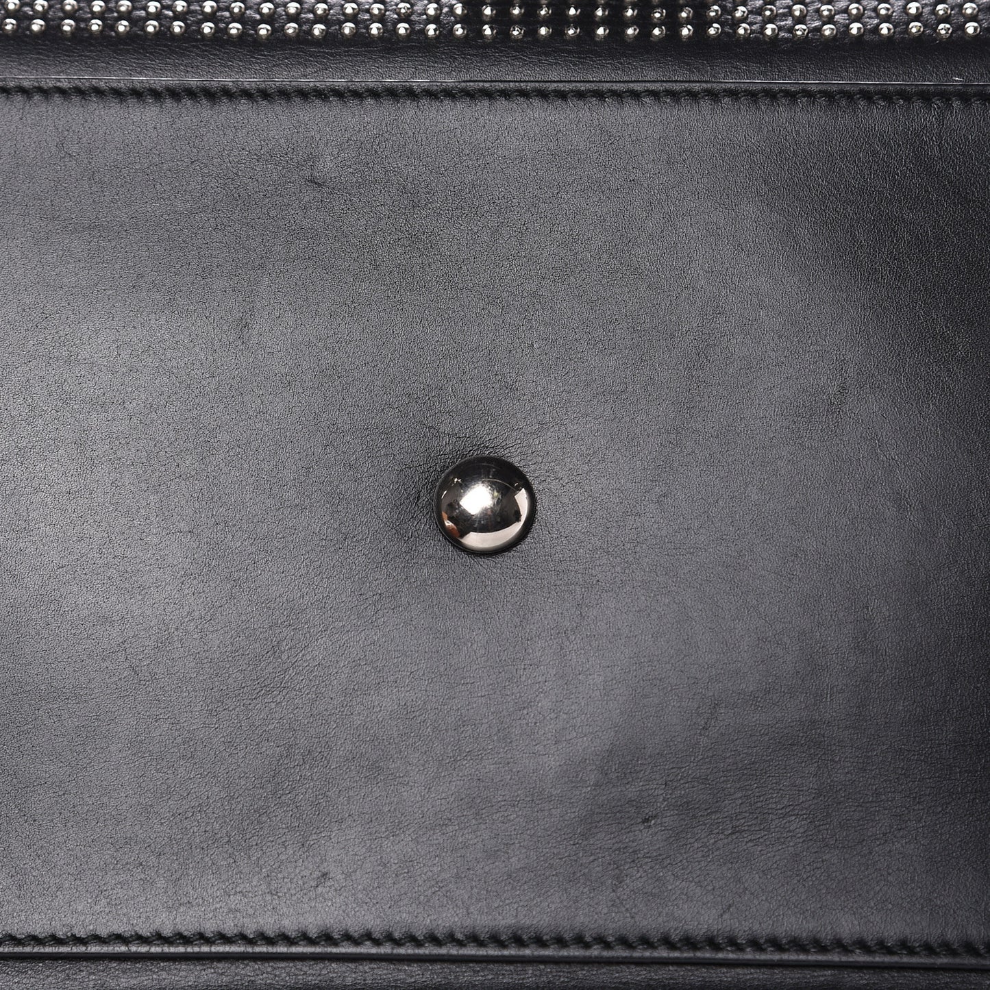 Calfskin Studded Classic Duffle 6 Black
