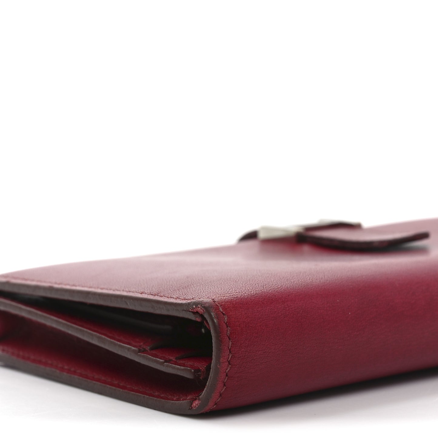 Tadelakt Bearn Gusset Wallet Rouge Vif