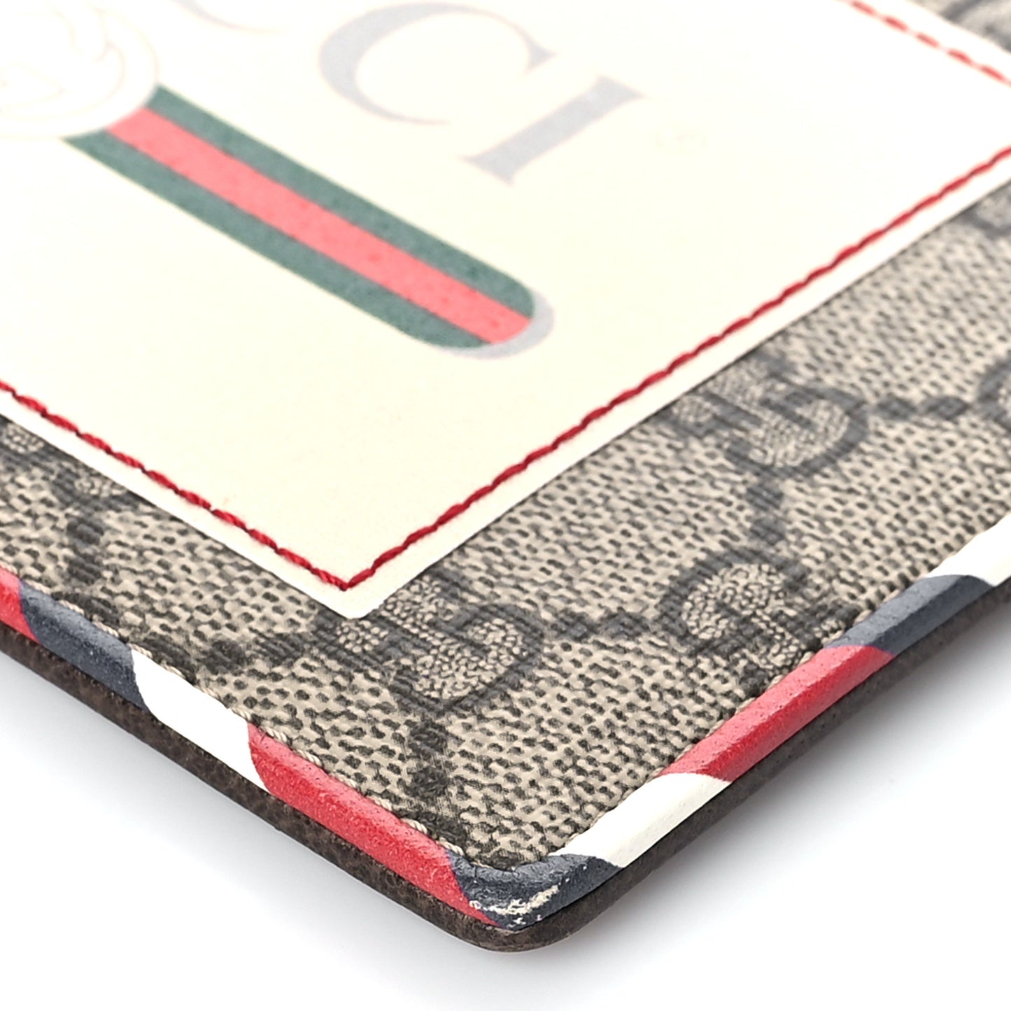GG Supreme Monogram Courrier Documents Holder Beige New Acero