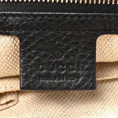 Gucci Pebbled Calfskin Medium Soho Chain Hobo Black 6 of 11