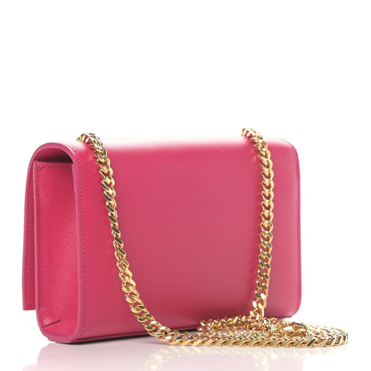 Saint Laurent Grain De Poudre Small Monogram Kate Satchel Bubblegum 2 of 4