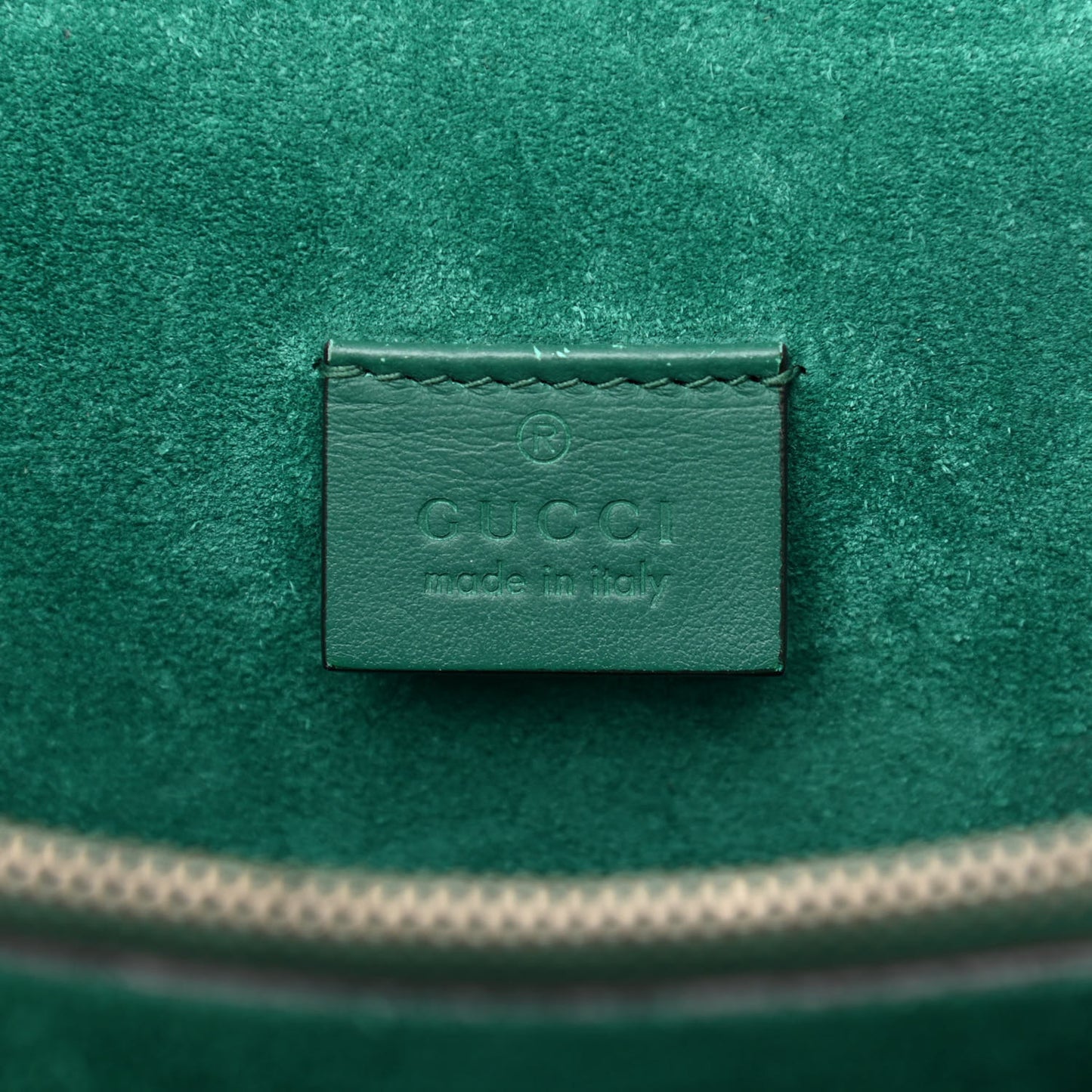 GG Supreme Monogram Embroidered Medium Dionysus Shoulder Bag Emerald