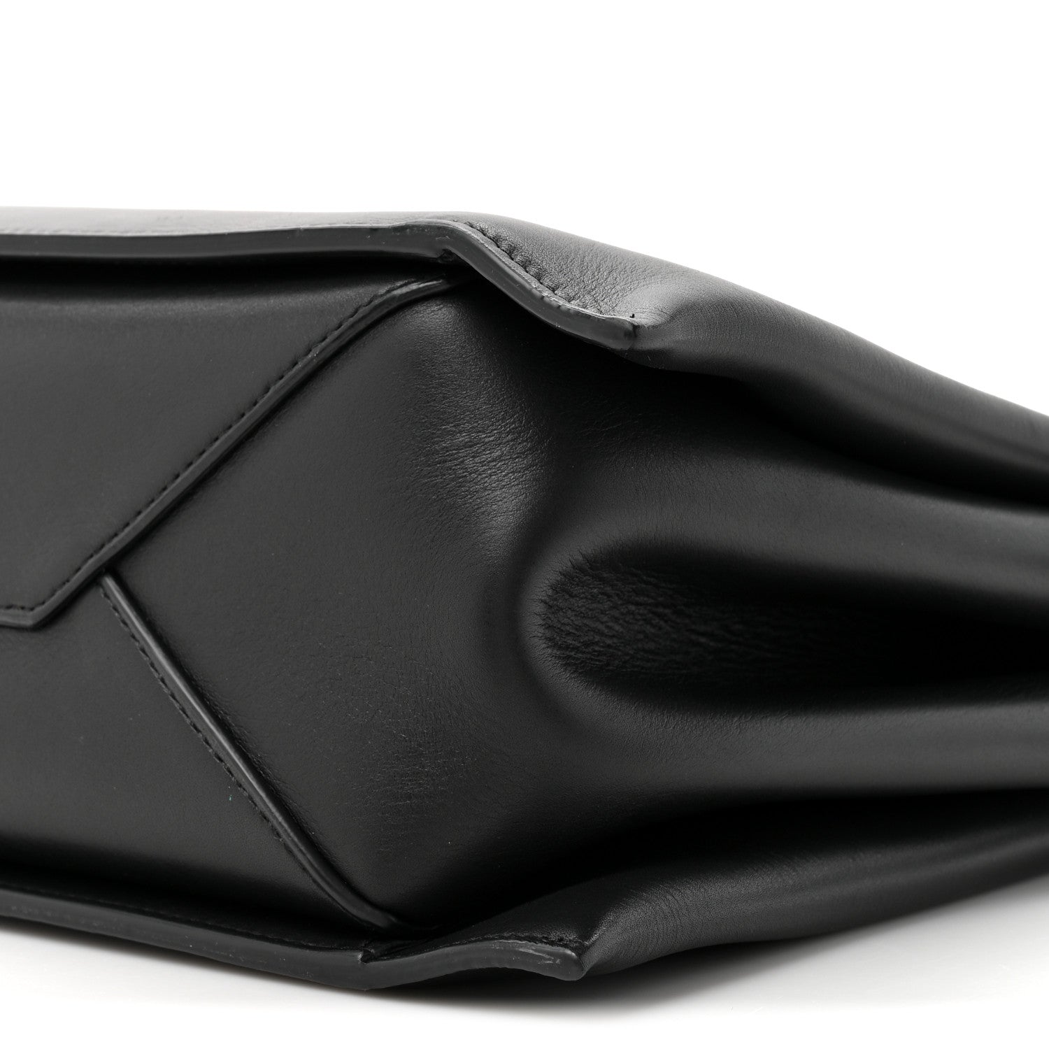 Celine Supple Natural Calfskin Medium Tri-Fold Bag Black 10 of 14