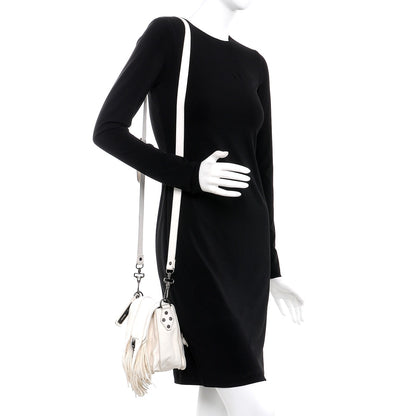 Proenza Schouler Lambskin Fringe PS1 Crossbody Pouch White 2 of 17