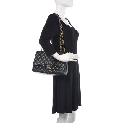 Chanel Caviar Quilted Jumbo Single Flap Black 2 of 16
