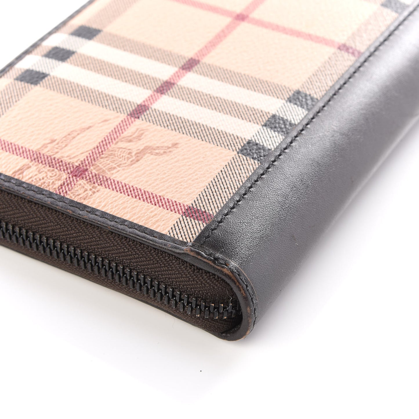 Haymarket Check Large Ziggy Zip Around Wallet Chocolate