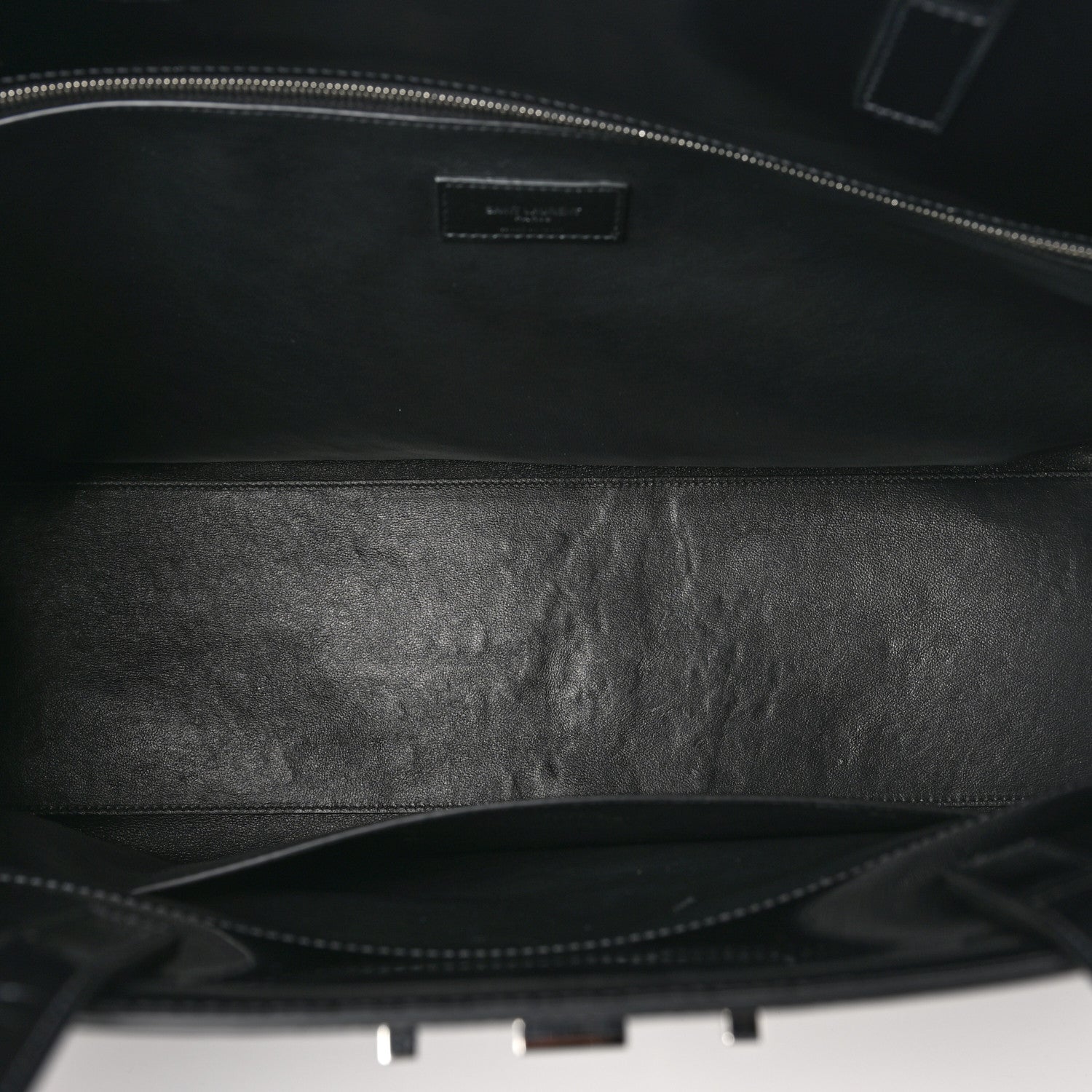Saint Laurent Abrasivato Oxford Large Manhattan Shopper Tote Black 5 of 10