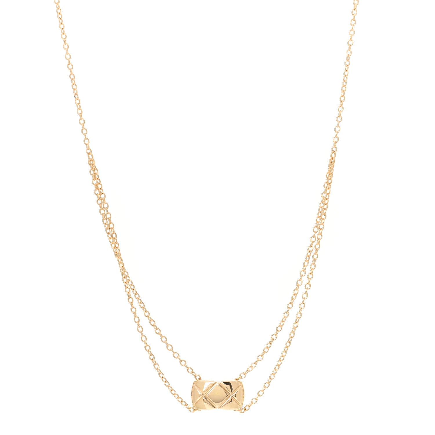 Chanel 18K Yellow Gold Coco Crush Pendant Necklace 1 of 5