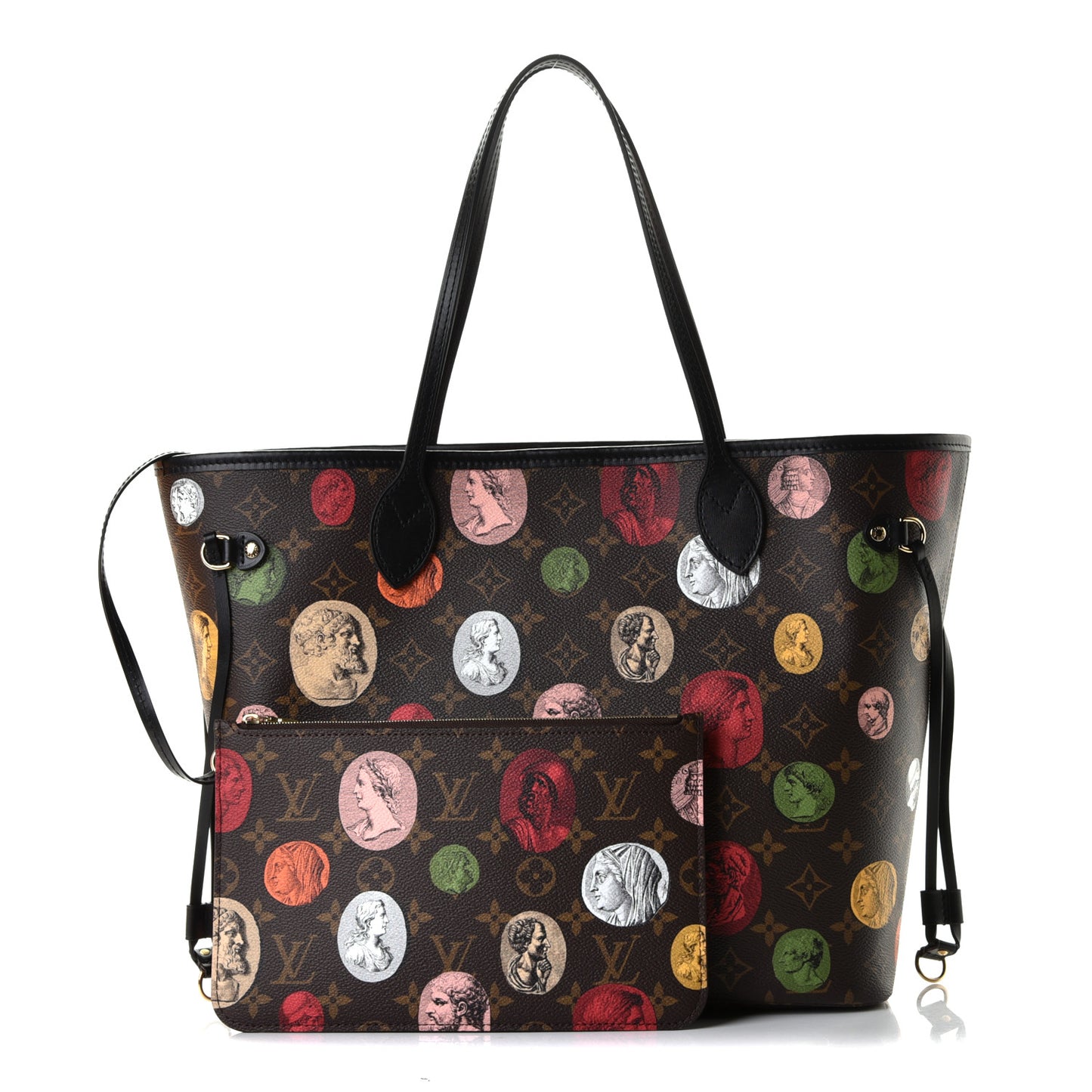 X FORNASETTI Monogram Cameo Neverfull MM