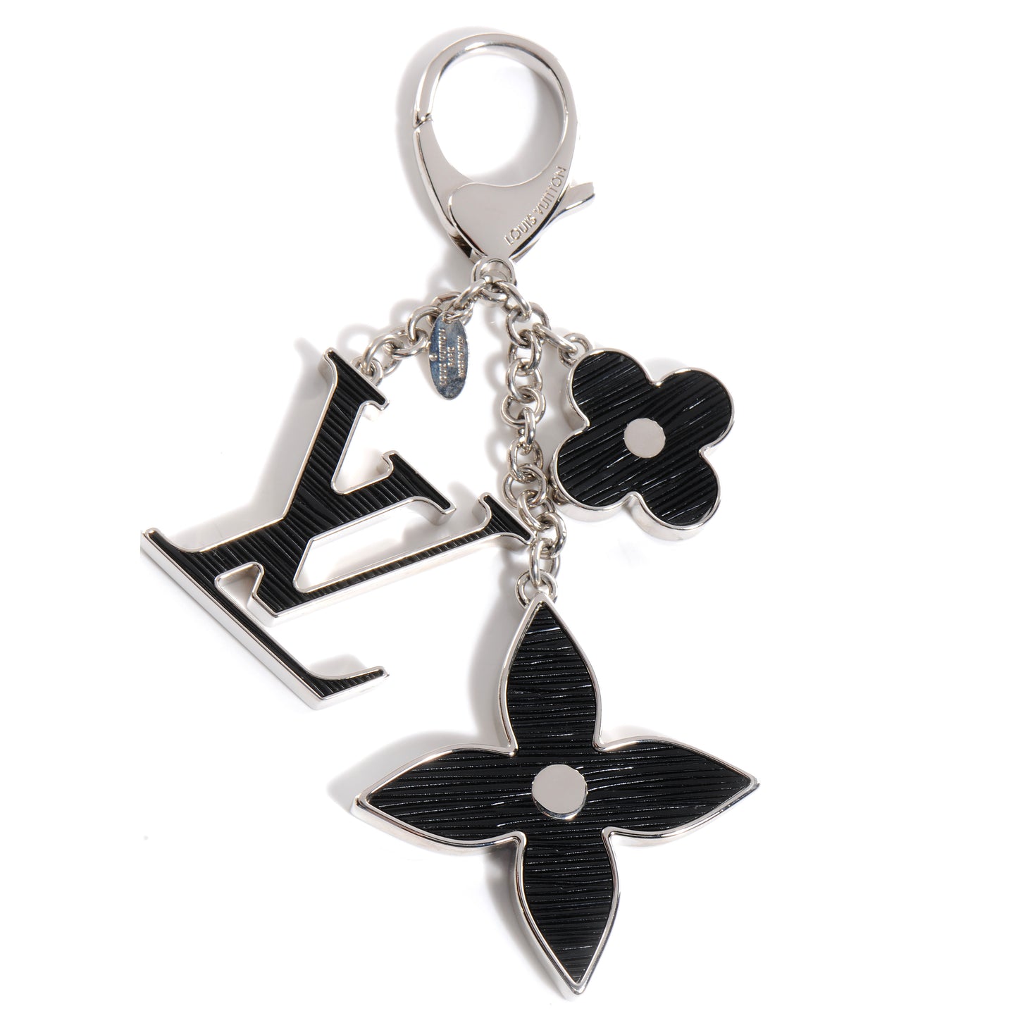 Electric Epi Fleur d'Epi Bag Charm Black