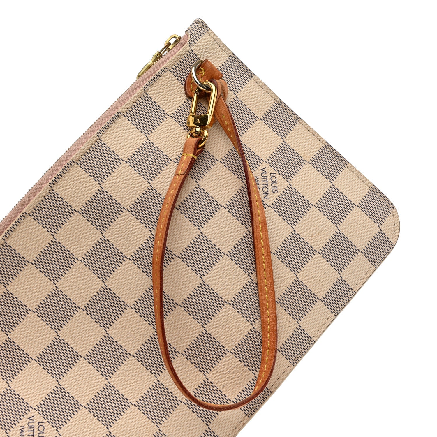 Louis Vuitton Damier Azur Neverfull MM GM Pochette Rose Ballerine 9 of 10