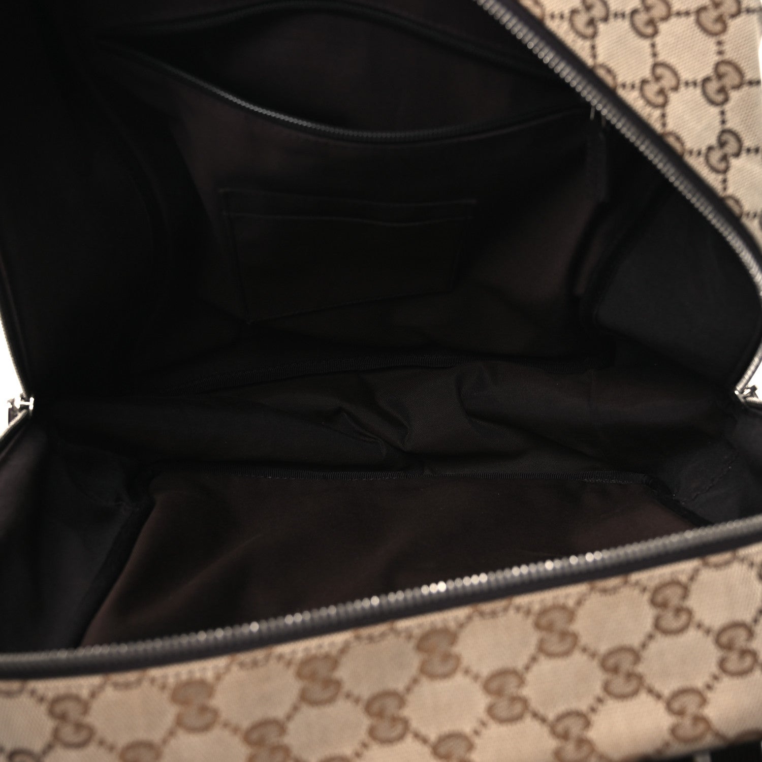 Gucci Monogram Travel Backpack Dark Brown 5 of 11