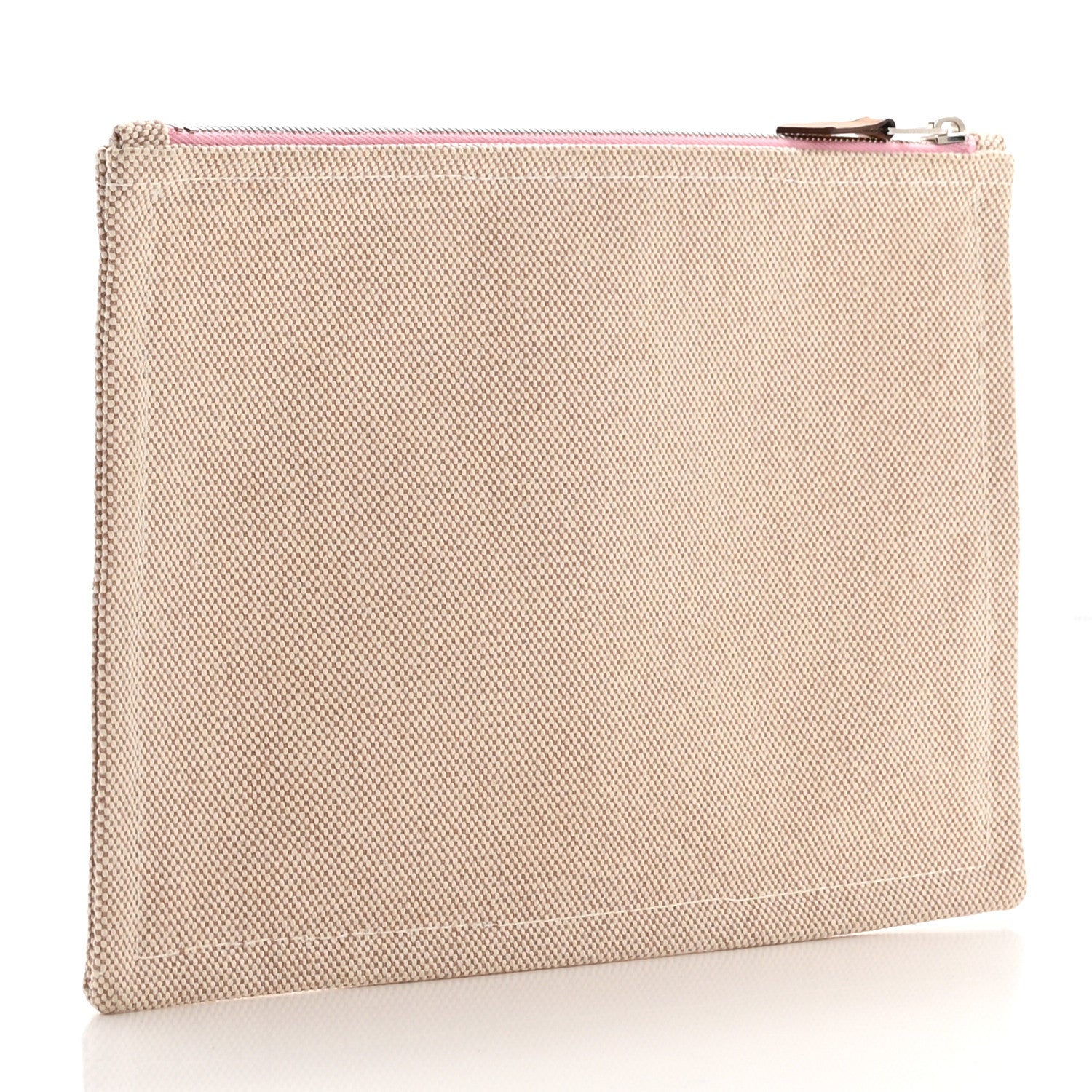 Hermes Toile Small Bain New Yachting Case Bubble Gum 3 of 6