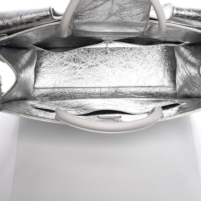 Christian Dior Metallic Calfskin Large Diorever Flap Silver 6 of 8