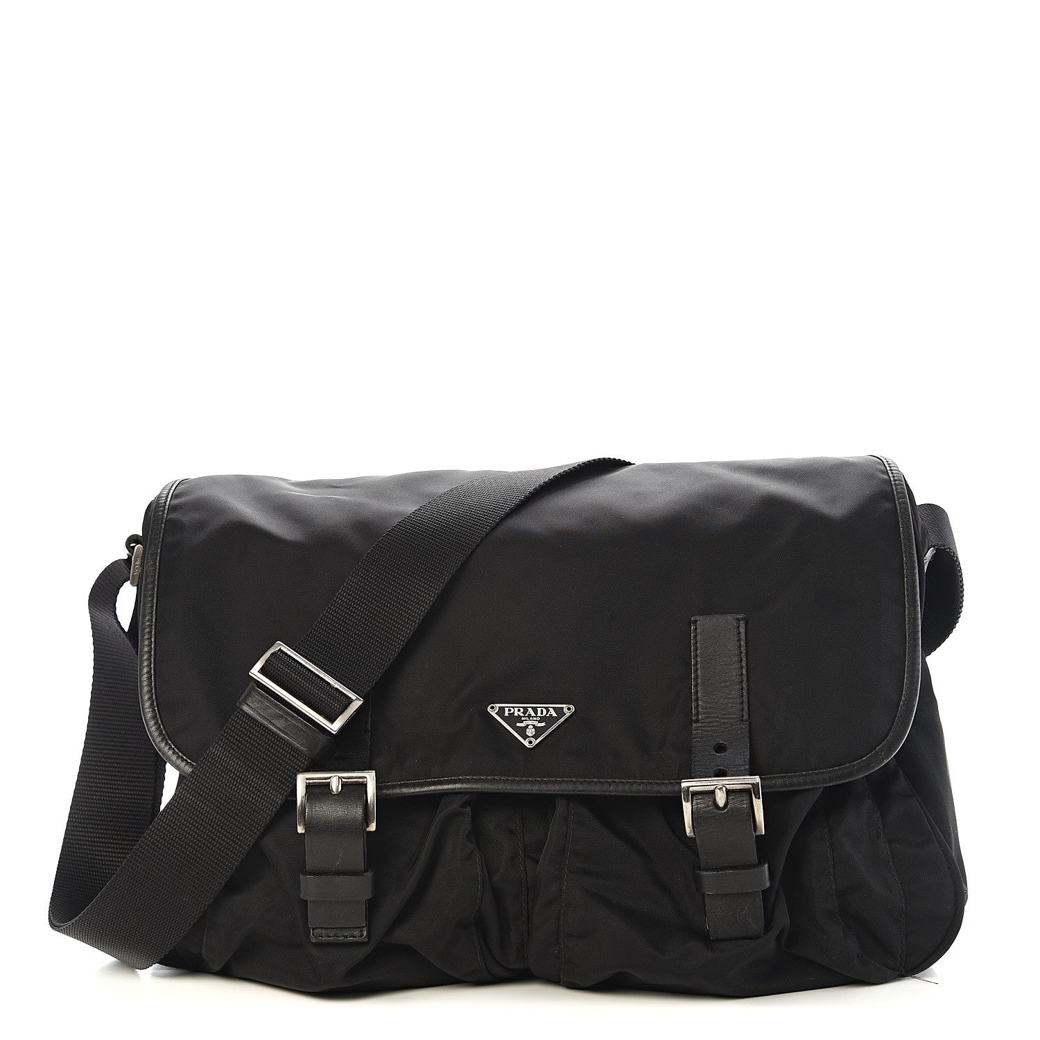 Prada Nylon Vela Sport Messenger Bag Black 1 of 12
