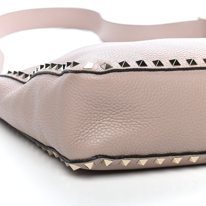 Valentino Garavani Pebbled Calfskin Small Rockstud Flip-Lock Messenger Bag Poudre 9 of 10