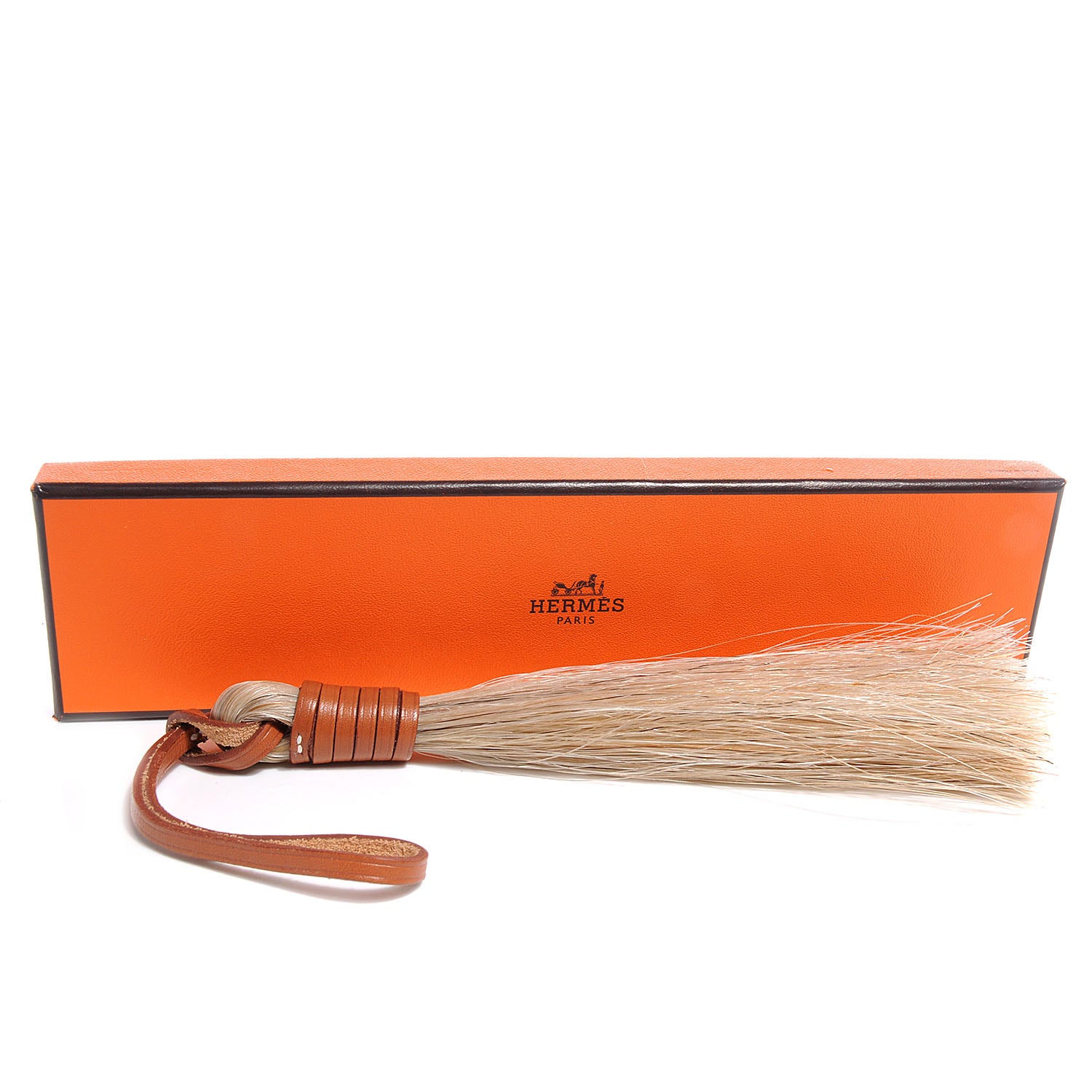 Hermes Horse Hair Natural Barenia Paddock Tassel Bag Charm 3 of 3