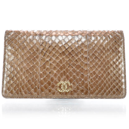 Chanel Python Yen Wallet Bronze 1 of 7