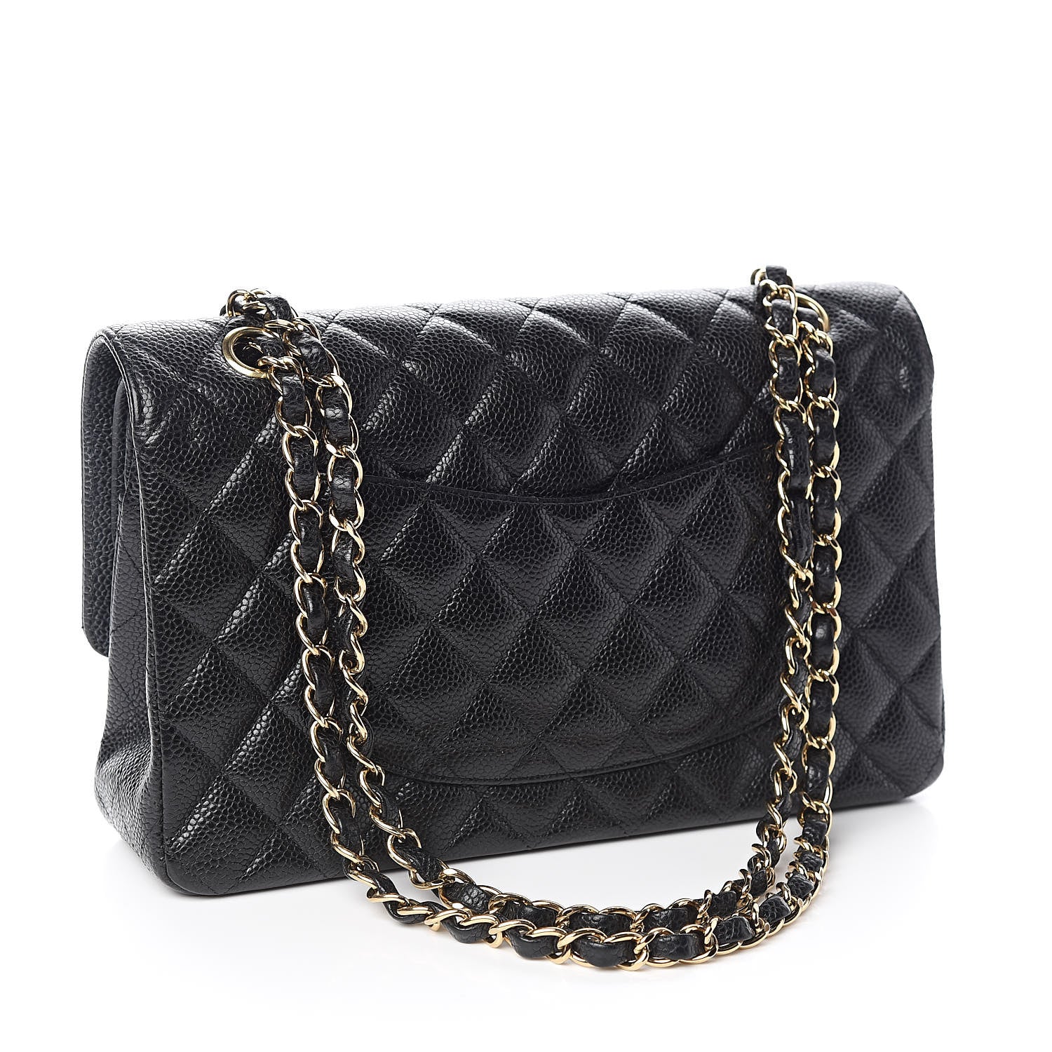 Chanel Caviar Quilted Medium Double Flap Black 3 of 12