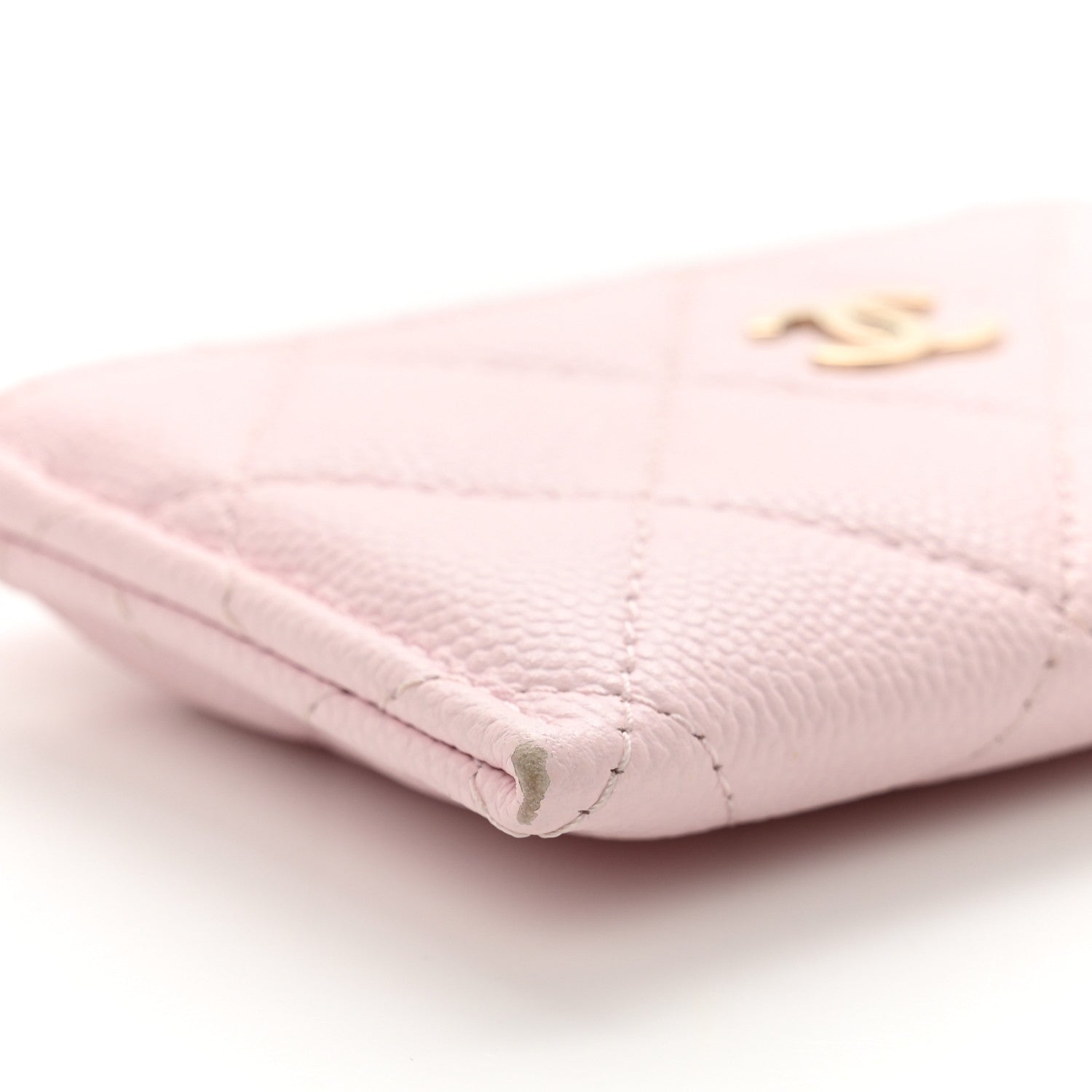 Chanel Caviar Quilted Card Holder Light Pink 10 of 10