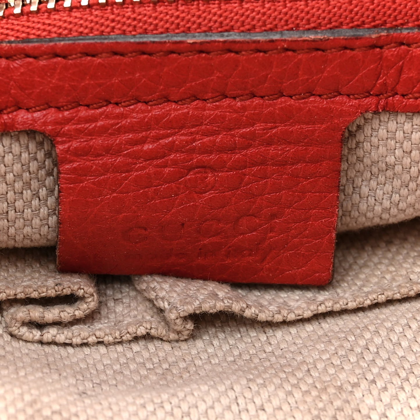 Pebbled Calfskin Medium Soho Chain Shoulder Bag Sun Orange