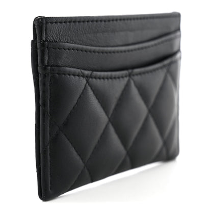Chanel Lambskin Quilted Card Holder Black 3 of 8
