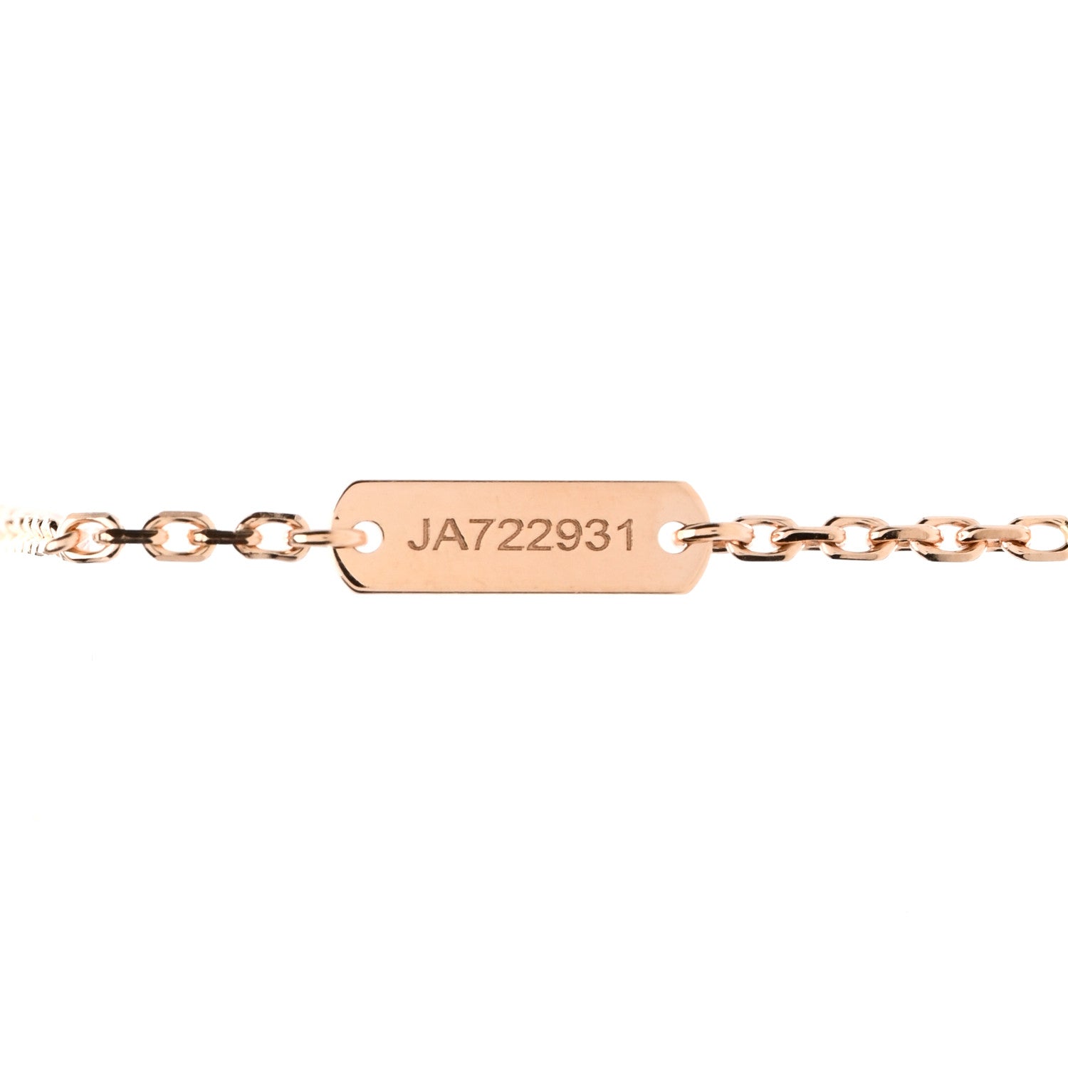 Van Cleef & Arpels 18K Rose Gold Gray Mother of Pearl Vintage Alhambra Pendant Necklace 3 of 5