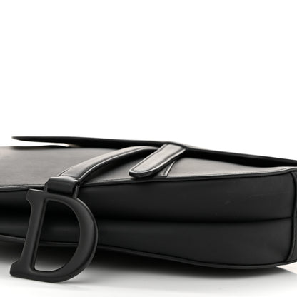 Christian Dior Ultra Matte Calfskin Saddle Bag Black 10 of 10