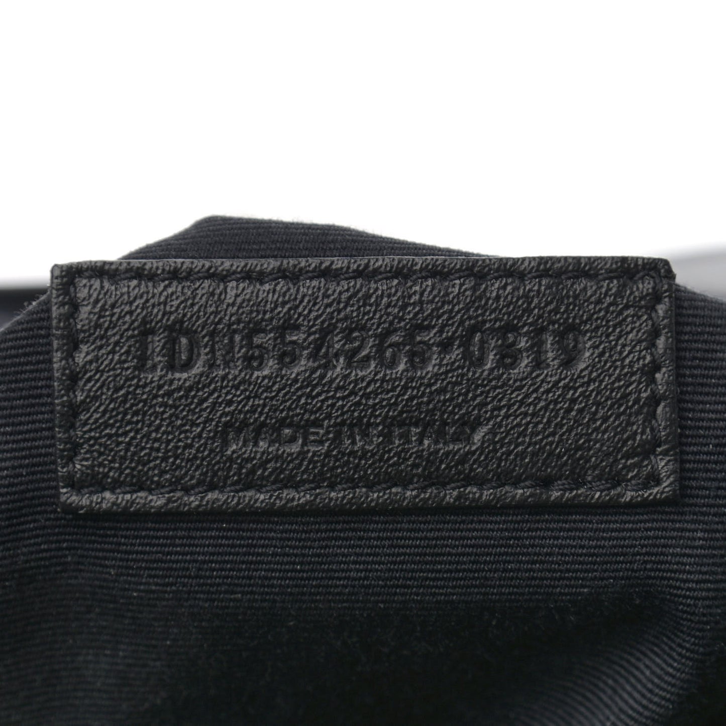 Pebbled Lambskin Chevron Monogram Large Nolita Black