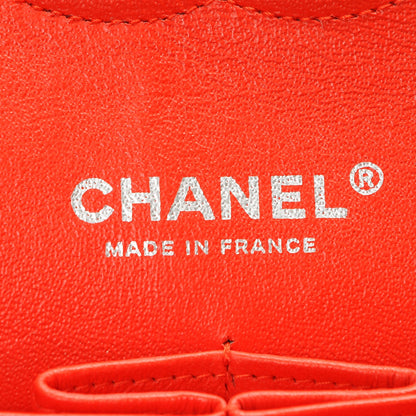 Chanel Patent Calfskin Striped Medium Double Flap Red 6 of 7